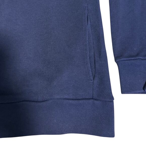 Lacoste Men’s 1/4 Zip Pullover – Navy Blue & Orange Size 6 (XL) Preppy Golfwear - Picture 8 of 12